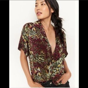 Anthropologie Postcard Buttdown